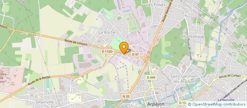 localisation de l'entreprise ANTHES à ARPAJON