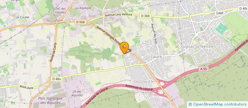 localisation de l'entreprise ANTHEUS à GIGNAC-LA-NERTHE