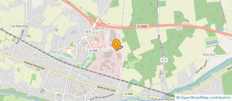 localisation de l'entreprise ANTHIBEL à CHECY