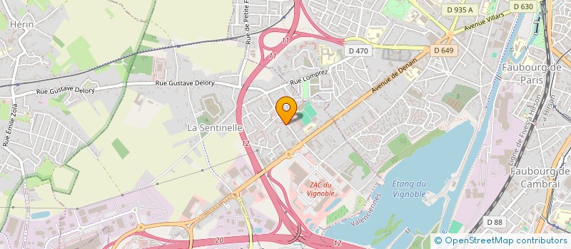 localisation de l'entreprise ANTHIME DEGREMONT  LA SENTINELLE