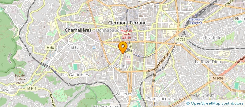 localisation de l'entreprise ANTHINEA à CLERMONT-FERRAND
