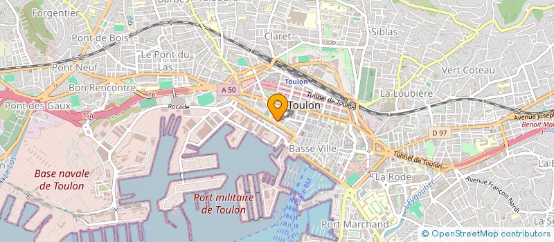 localisation de l'entreprise ANTHINEA à TOULON