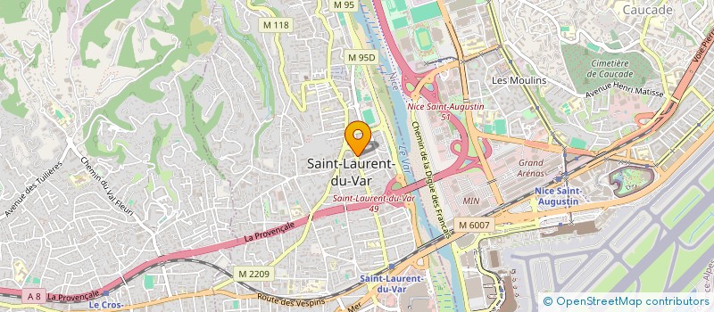 localisation de l'entreprise ANTHINEA-AJ à SAINT-LAURENT-DU-VAR