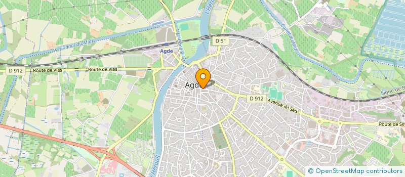 localisation de l'entreprise ANTHINEA PATRIMOINE à AGDE