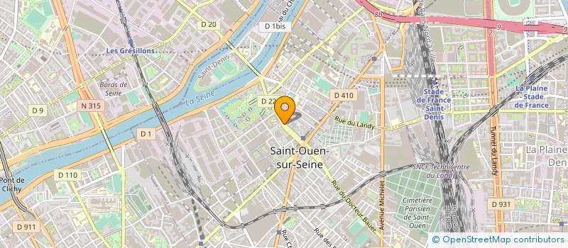 localisation de l'entreprise ANTHO CONSEILS à SAINT-OUEN-SUR-SEINE