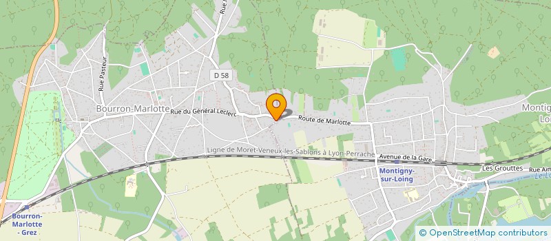 localisation de l'entreprise ANTHO FINANCES à BOURRON-MARLOTTE
