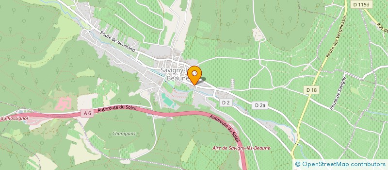 localisation de l'entreprise ANTHOCYANE DE BURGONDE à SAVIGNY-LES-BEAUNE