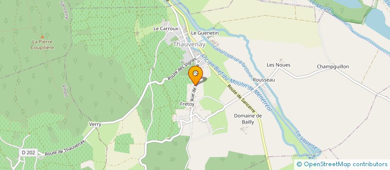 localisation de l'entreprise ANTHOCYANES  THAUVENAY