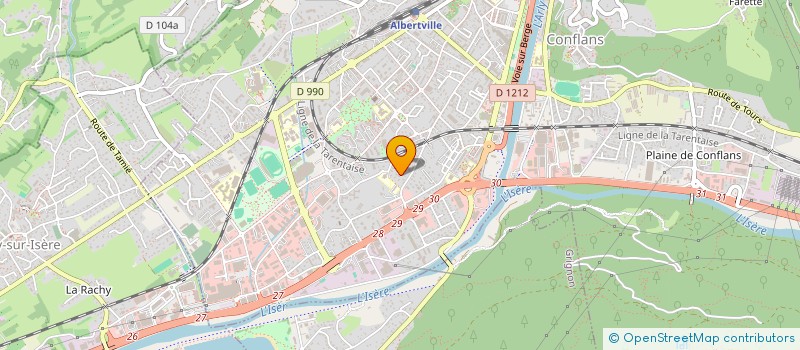 localisation de l'entreprise ANTHODY  ALBERTVILLE