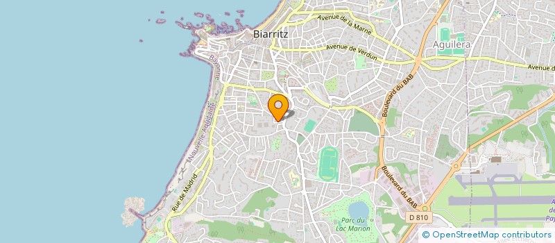 localisation de l'entreprise ANTHOLAU à BIARRITZ