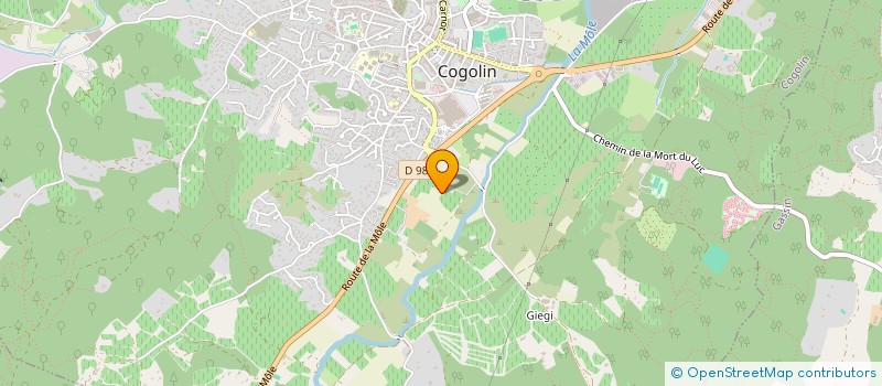 localisation de l'entreprise ANTHOLOBI TRANSPORT  COGOLIN