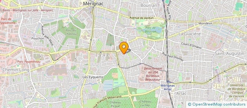 localisation de l'entreprise ANTHOM  MERIGNAC