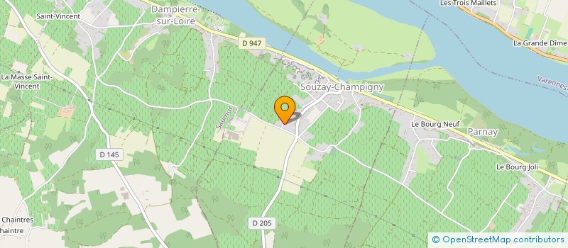 localisation de l'entreprise ANTHOM  SOUZAY-CHAMPIGNY