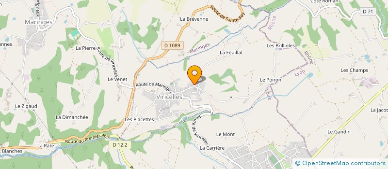 localisation de l'entreprise ANTHOMA  VIRICELLES