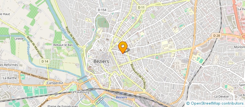 localisation de l'entreprise ANTHOMAG  BEZIERS