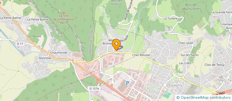 localisation de l'entreprise ANTHOMIAK  SILLINGY