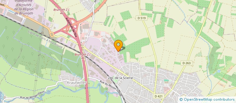 localisation de l'entreprise ANTHONEE ROBBY à BRUMATH