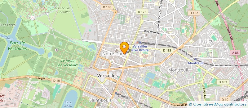 localisation de l'entreprise ANTHONY à VERSAILLES