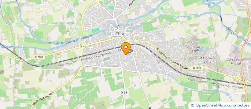 localisation de l'entreprise ANTHONY C.  LE THOR