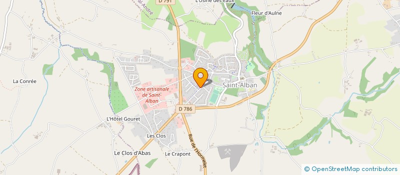 localisation de l'entreprise ANTHONY CHAUVEL à SAINT-ALBAN