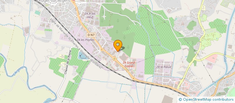 localisation de l'entreprise ANTHONY COIFF à PUGET-SUR-ARGENS