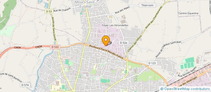 localisation de l'entreprise ANTHONY DE MULA DEVELOPPEMENT - ADM DEVELOPPEMENT à MOURS-SAINT-EUSEBE