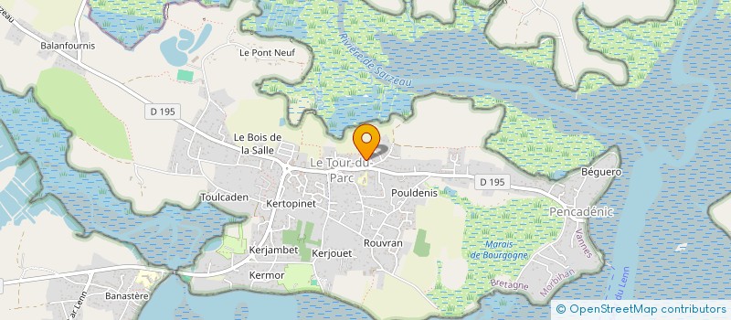 localisation de l'entreprise ANTHONY ET ZUZANA JOUBIER  LE TOUR-DU-PARC