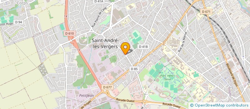 localisation de l'entreprise ANTHONY KREIT PLATRERIE à SAINT-ANDRE-LES-VERGERS