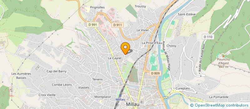 localisation de l'entreprise ANTHONY LOPES à MILLAU