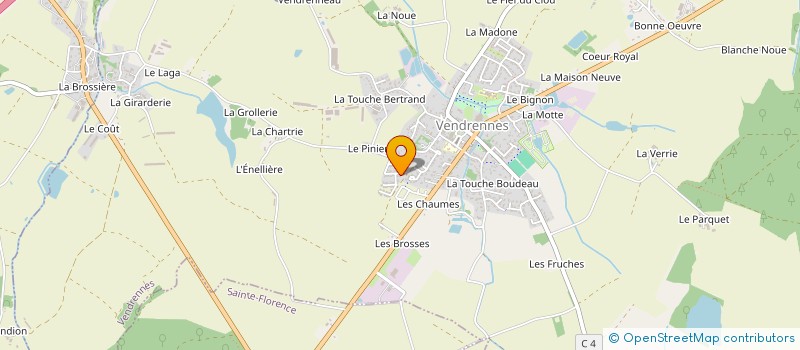 localisation de l'entreprise ANTHONY MERCIER  VENDRENNES