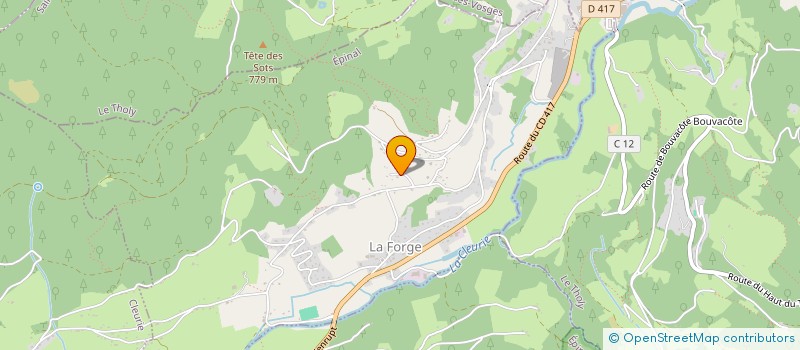 localisation de l'entreprise ANTHONY MICLO  LA FORGE