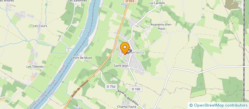 localisation de l'entreprise ANTHONY MULTI TRAVAUX à MOGNENEINS