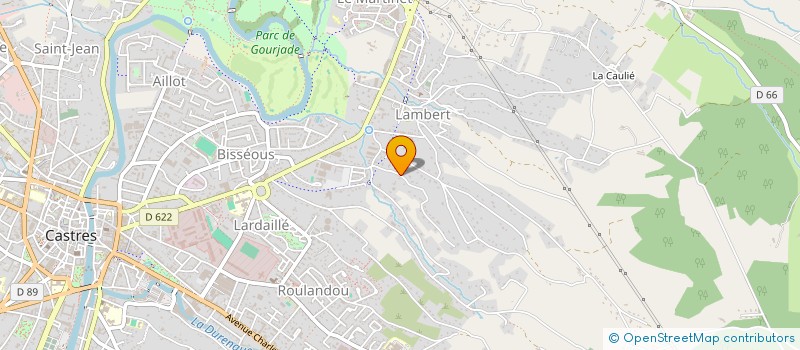 localisation de l'entreprise ANTHONY PLACO PEINTURE SOL  CASTRES