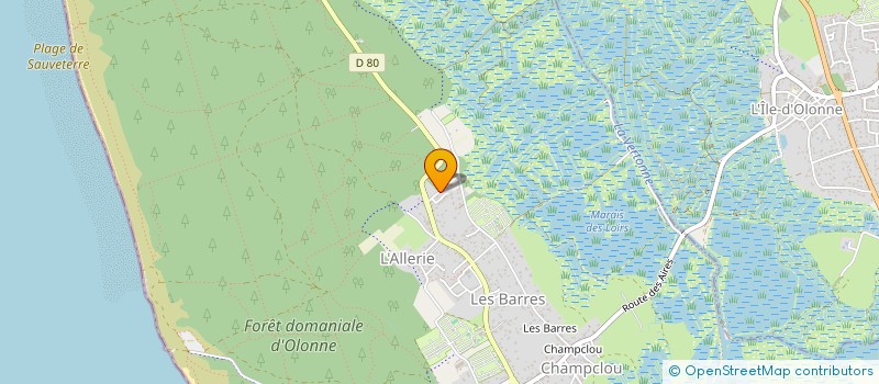 localisation de l'entreprise ANTHONY RETAIL à LES SABLES D'OLONNE