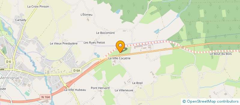 localisation de l'entreprise ANTHONY ROUILLE à MERDRIGNAC