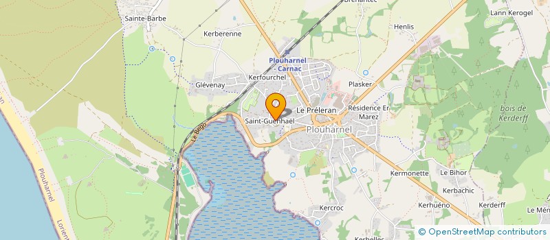 localisation de l'entreprise ANTHONY THOUMELIN PAYSAGE  PLOUHARNEL