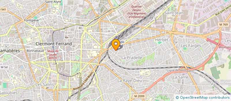 localisation de l'entreprise ANTHOPHILA  CLERMONT-FERRAND