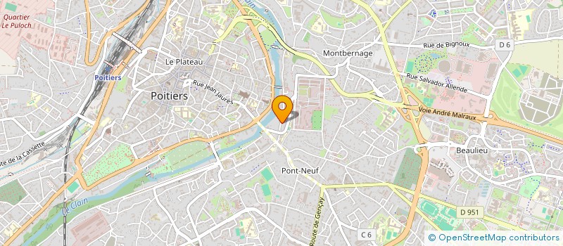 localisation de l'entreprise ANTHRACITE à POITIERS