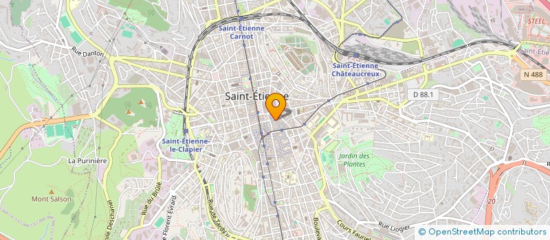 localisation de l'entreprise ANTHROPO-SCENE  SAINT-ETIENNE