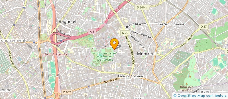 localisation de l'entreprise ANTHROPOLINKS à MONTREUIL