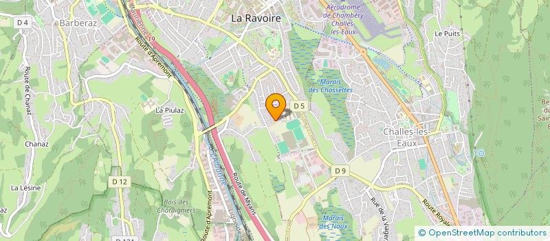 localisation de l'entreprise ANTHROPOS  LA RAVOIRE