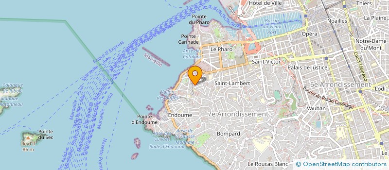 localisation de l'entreprise ANTHROPOS - CULTURES ASSOCIEES à MARSEILLE