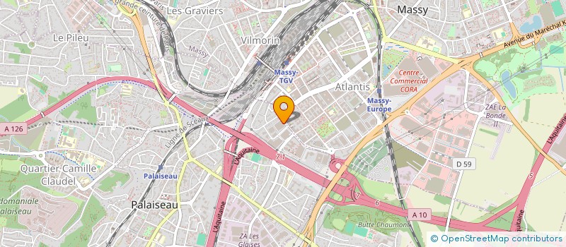 localisation de l'entreprise ANTHROPY THERMO CONSEILS à PALAISEAU