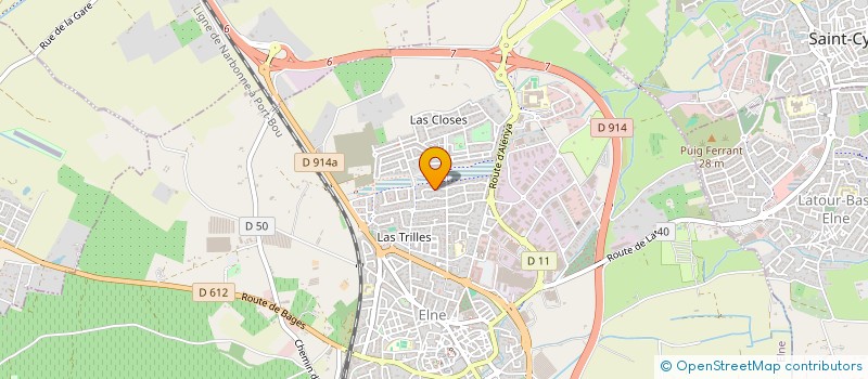 localisation de l'entreprise ANTHUG  ELNE