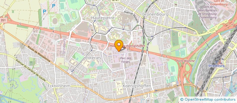 localisation de l'entreprise ANTHYLIS à STRASBOURG