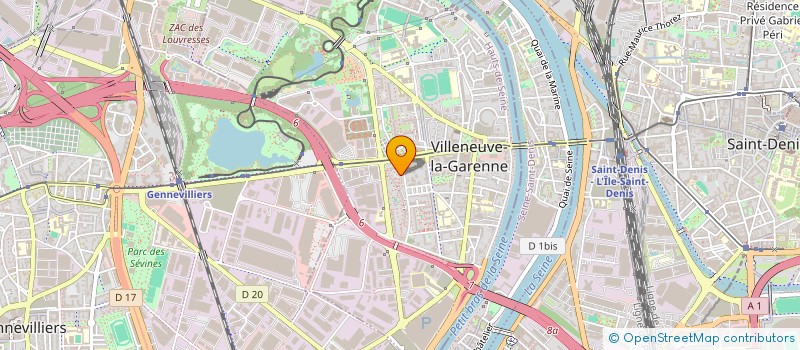 localisation de l'entreprise ANTI EBI à VILLENEUVE-LA-GARENNE