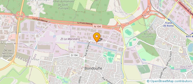 localisation de l'entreprise ANTI GASPI & CO à BONDOUFLE