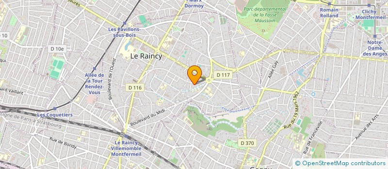 localisation de l'entreprise ANTI GASPILLAGE SOLIDAIRE à LE RAINCY