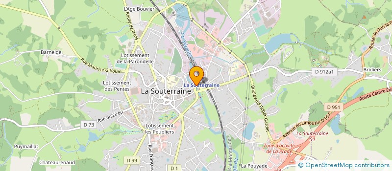 localisation de l'entreprise ANTI GASPY K/K à LA SOUTERRAINE