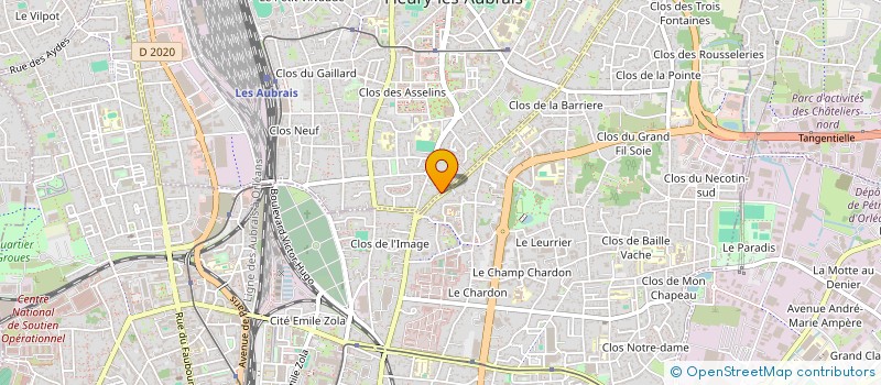 localisation de l'entreprise ANTI LICHEN SARL  FLEURY-LES-AUBRAIS